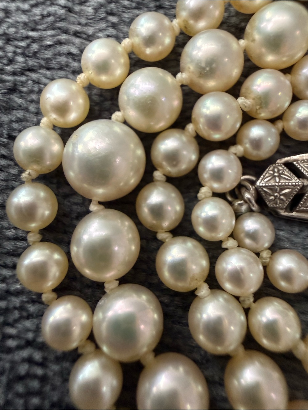 Mikimoto Pearl Strand Necklace! 21” WOW - Picture 8 of 11